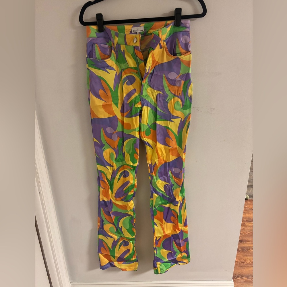 Danielle Bernstein WeWoreWhat Colorful Patterned Pants